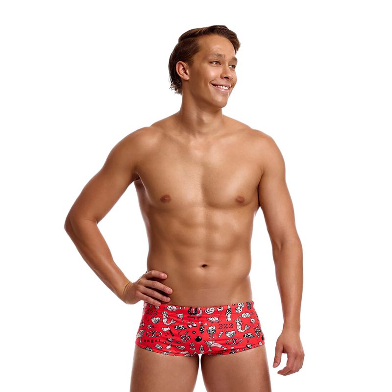Men's swim boxers Funky Trunks Sidewinder Trunks scribbles 2