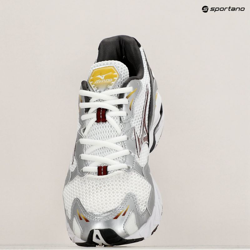 Mizuno Wave Rider 10 white/cabernet/silver shoes 9