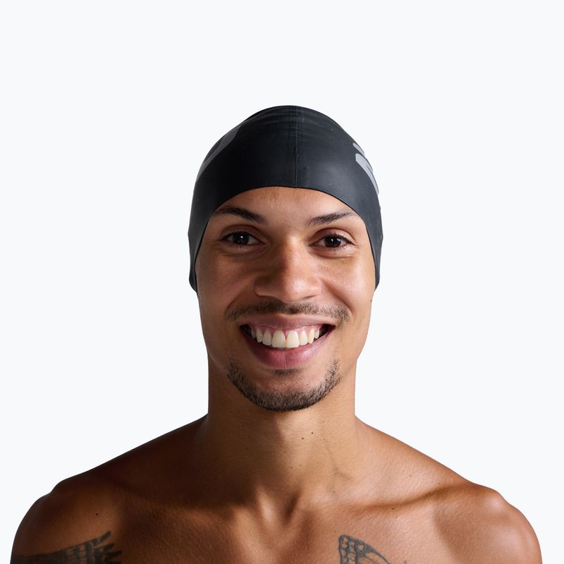 2XU Silicone swimming cap black/black 3