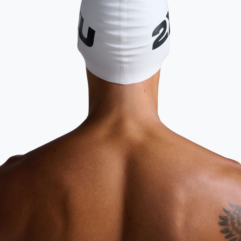 2XU Silicone swimming cap white/white 5