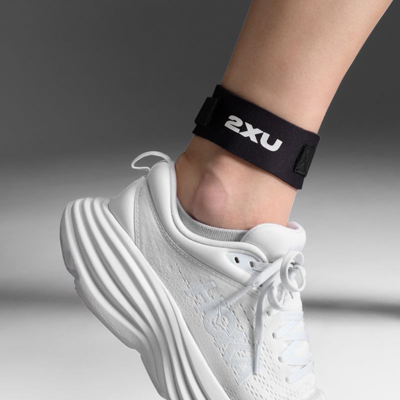 Triathlon ankle brace 2XU Timing Chip black/black 3