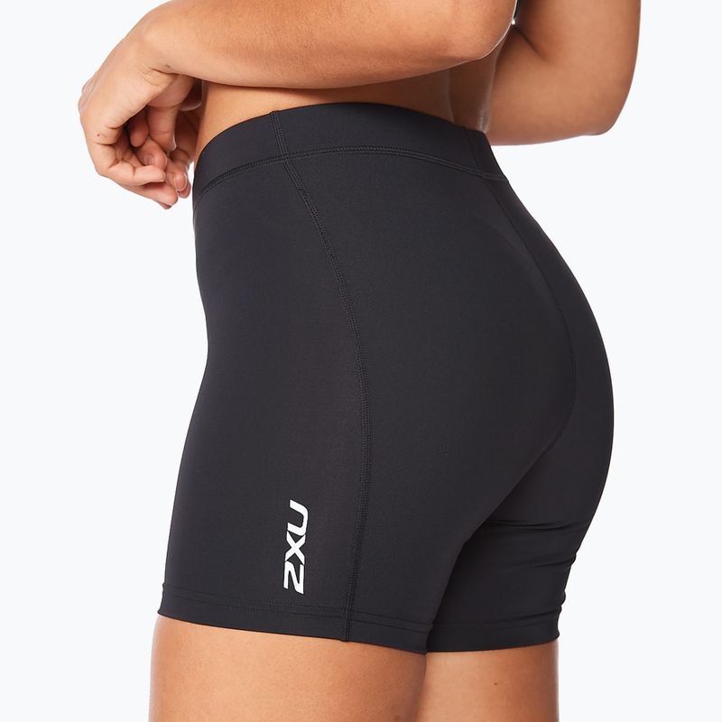 Women's training shorts 2XU Core Compression 5" black/silver WA4481B 5