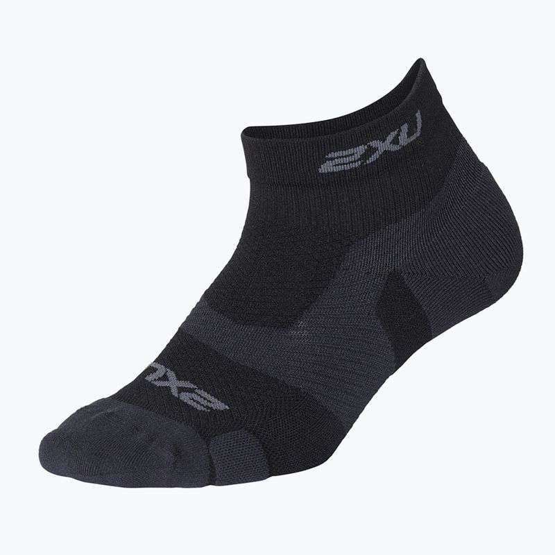 2XU Vectr Lght Cush 1/4 Crew sports socks black UA5047E