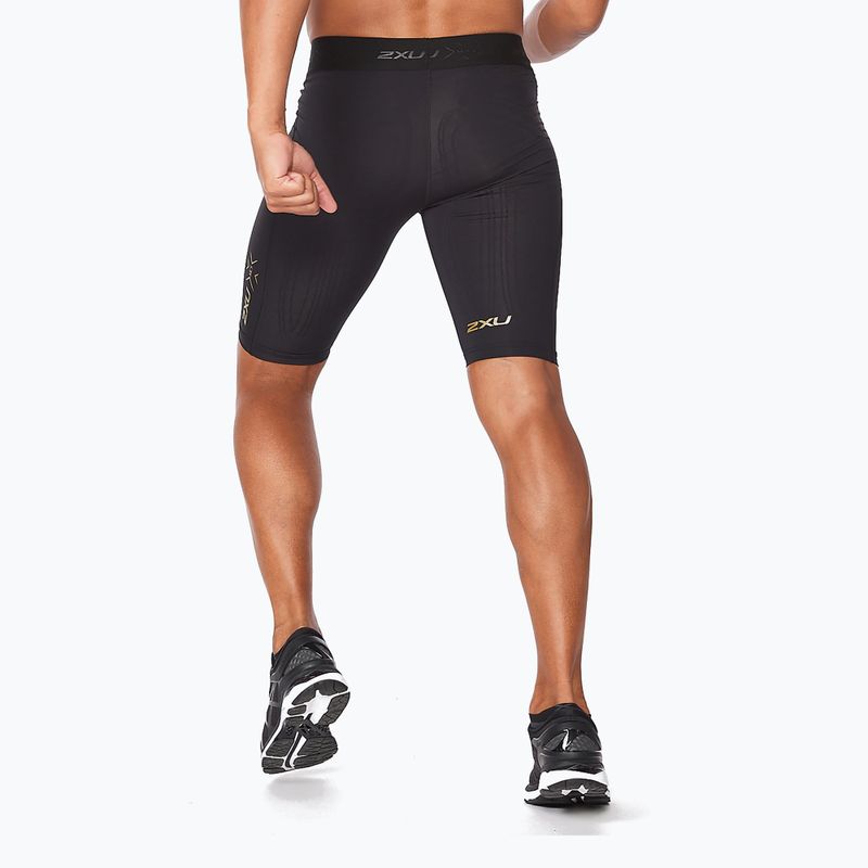 Men's 2XU Force Compression training shorts black MA5366B 3