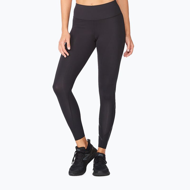 Women's training leggings 2XU Force Mid-Rise Compression black WA5367B 6