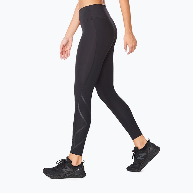 Women's training leggings 2XU Force Mid-Rise Compression black WA5367B 7