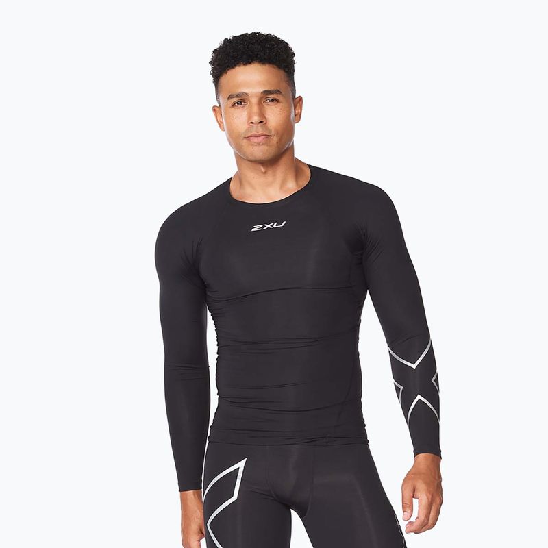 Men's training longsleeve 2XU Core Compression black MA6398A