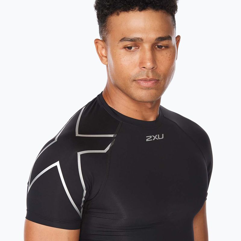 Men's 2XU Core Compression training longsleeve black/silver MA6399A 4