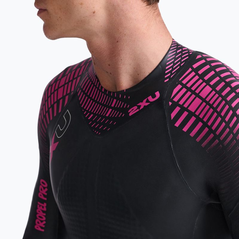 Men's 2XU Propel PRO 3 mm black/punk pink triathlon wetsuit 7