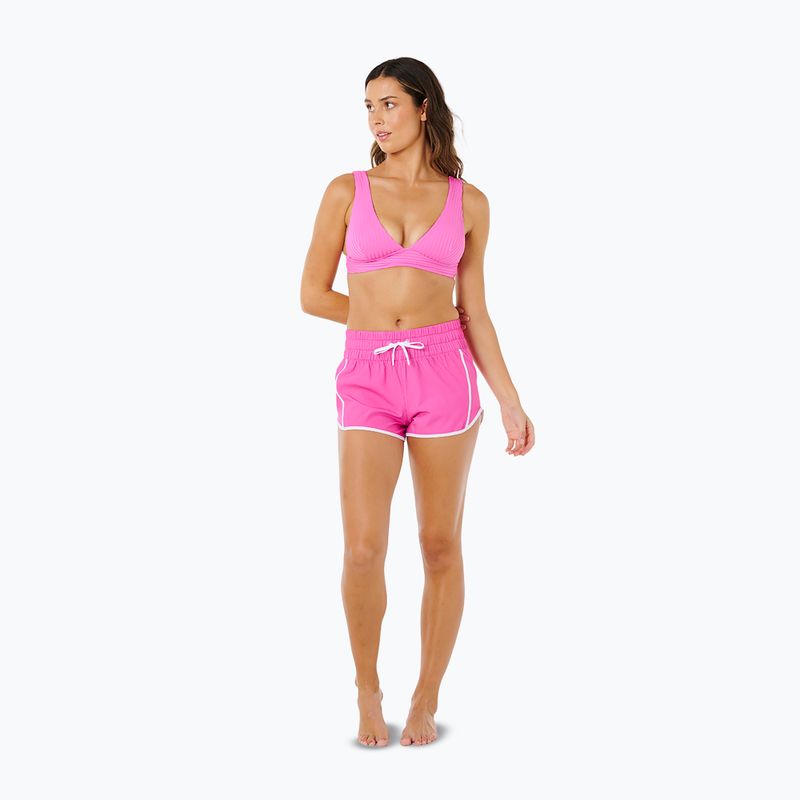 Women's swim shorts Rip Curl High Waist Retro Volley 3" super pink 2