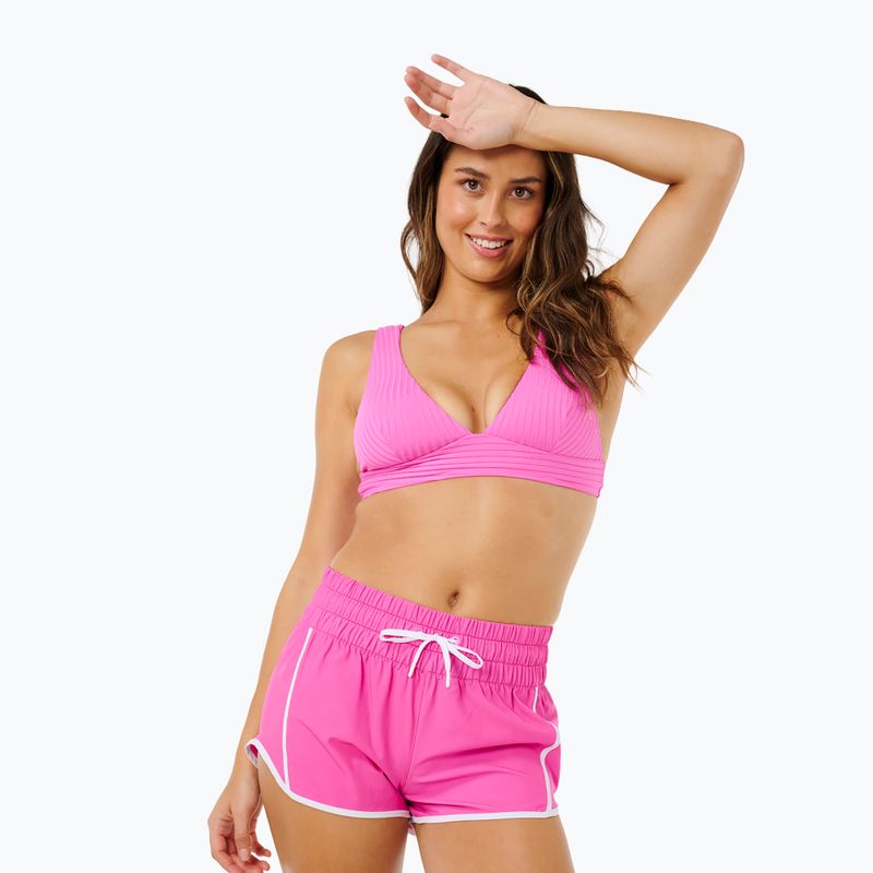 Women's swim shorts Rip Curl High Waist Retro Volley 3" super pink 5