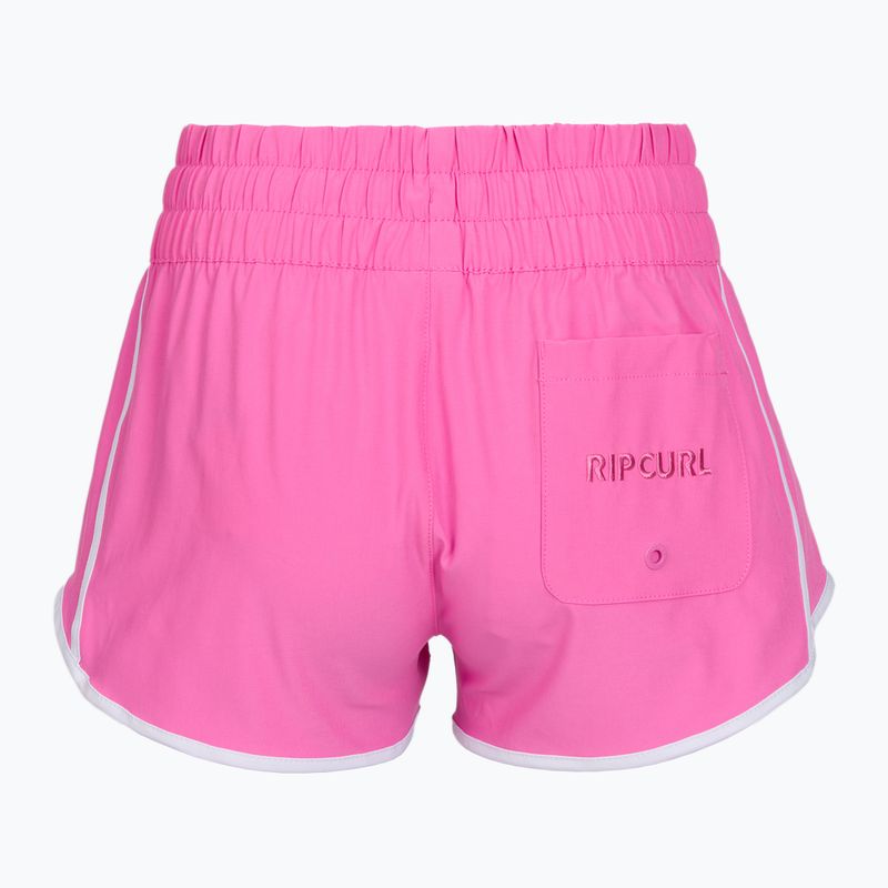 Women's swim shorts Rip Curl High Waist Retro Volley 3" super pink 7