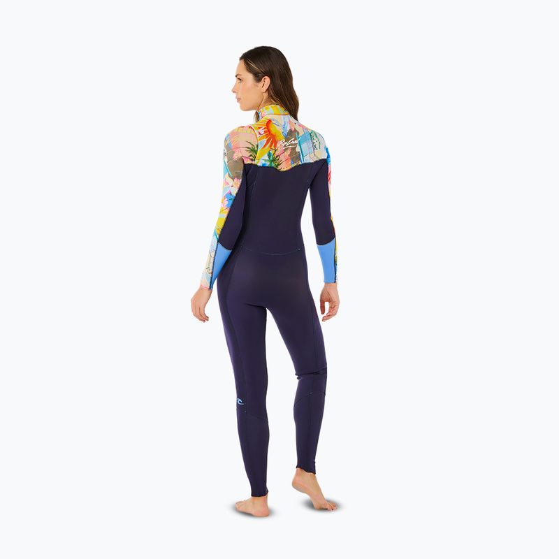 Women's swimming wetsuit Rip Curl Dawn Patrol Pro 3/2 mm Chest Zip multicolor 2