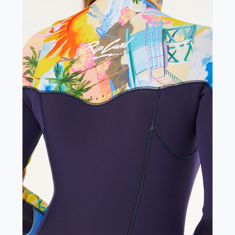 Women's swimming wetsuit Rip Curl Dawn Patrol Pro 3/2 mm Chest Zip multicolor 6