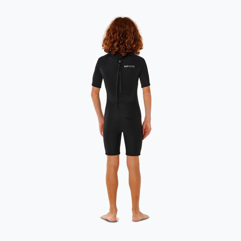 Children's swimming wetsuit Rip Curl Trad 2/2mm Back Zip Springsuit black 2