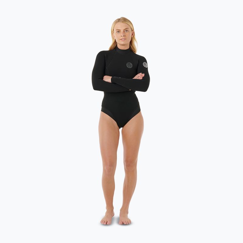 Women's wetsuit Rip Curl Ultimate G-Bomb 2/2 mm Back Zip Springsuit black 2