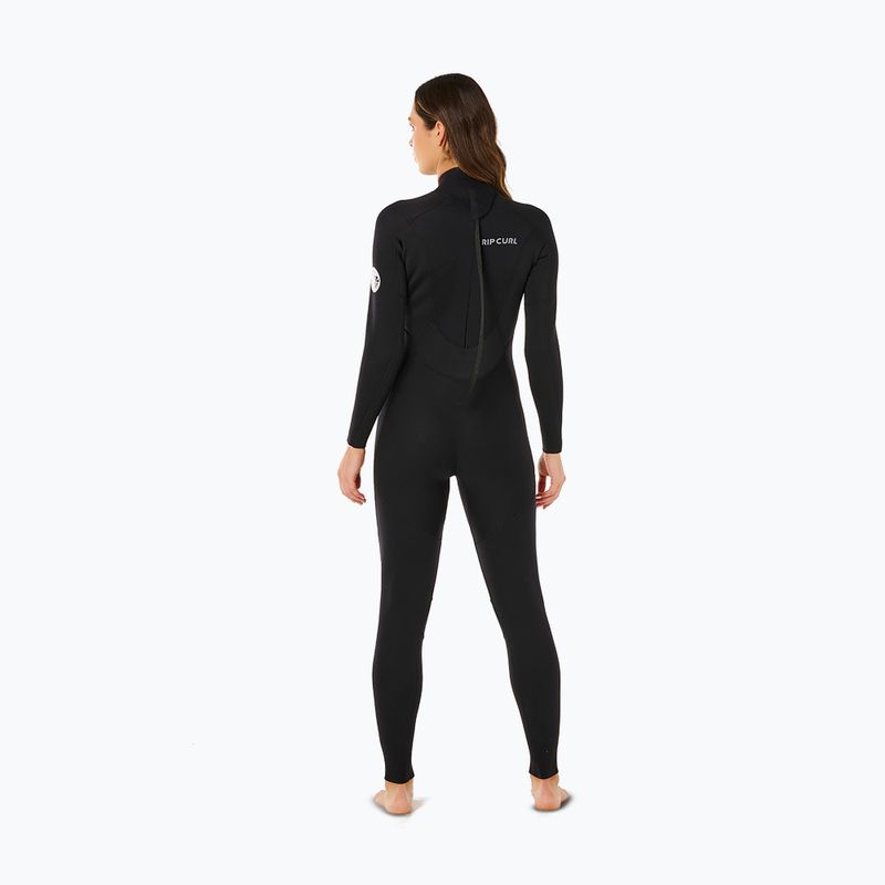 Women's swimming wetsuit Rip Curl Trad 3/2 mm Back Zip black 2