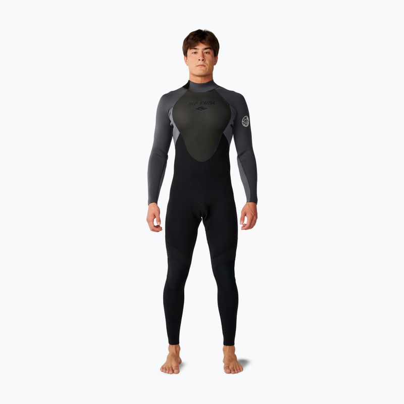Men's swimming wetsuit Rip Curl Omega Bz 4/3 mm grey