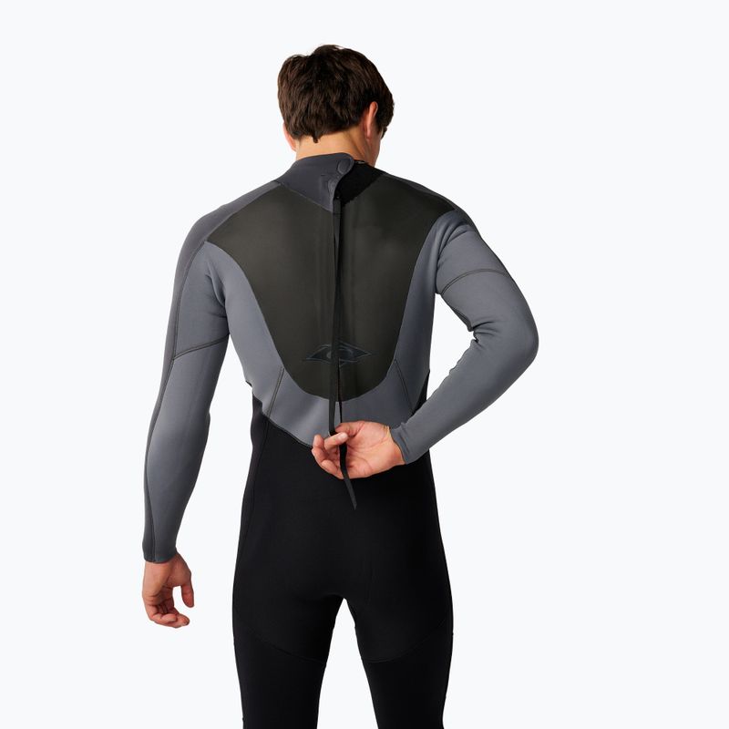 Men's swimming wetsuit Rip Curl Omega Bz 4/3 mm grey 5