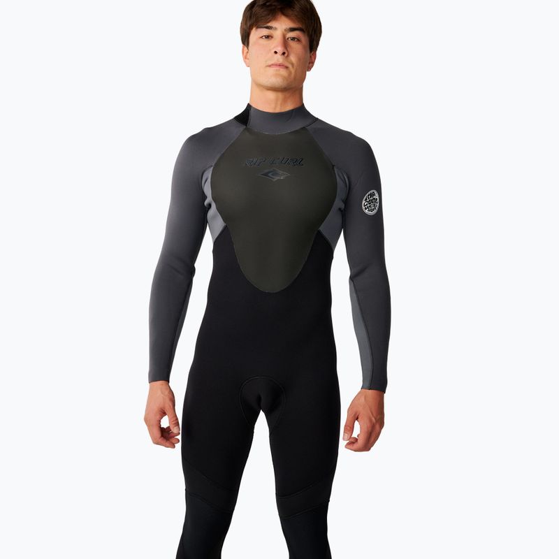 Men's swimming wetsuit Rip Curl Omega Bz 3/2 mm grey 4