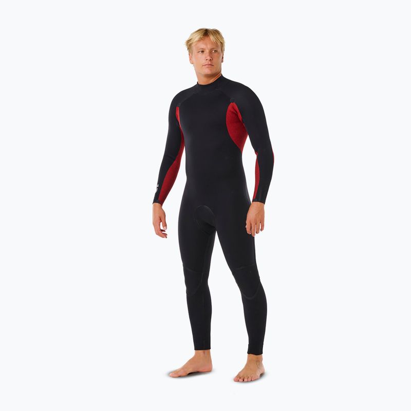 Men's swimming wetsuit Rip Curl Trad 4/3 mm Back Zip black 4