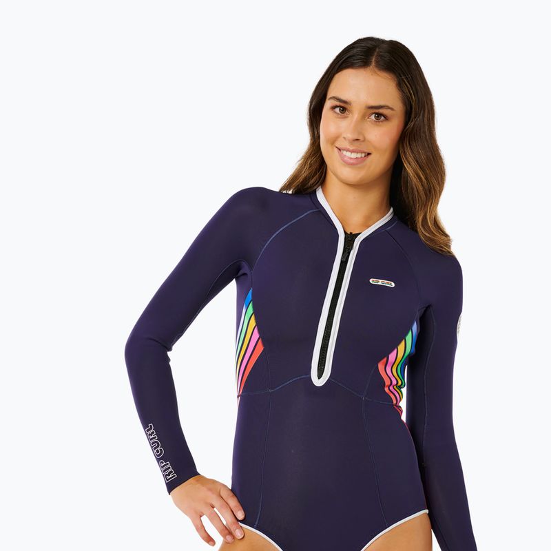 Women's swimming wetsuit Rip Curl G-Bomb 1.5 mm Full Zip Springsuit dark navy 5