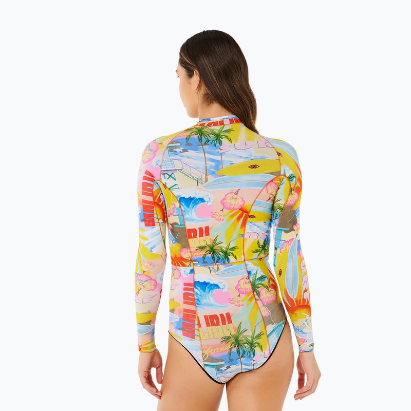 Women's swimming wetsuit Rip Curl G-Bomb 1.5 mm Full Zip Springsuit multicolor 3