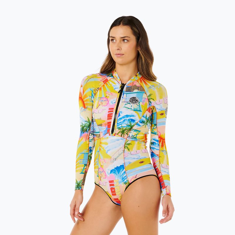 Women's swimming wetsuit Rip Curl G-Bomb 1.5 mm Full Zip Springsuit multicolor 4