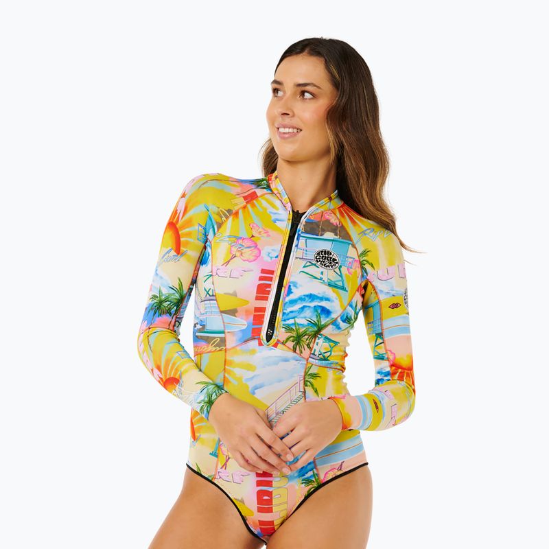 Women's swimming wetsuit Rip Curl G-Bomb 1.5 mm Full Zip Springsuit multicolor 5