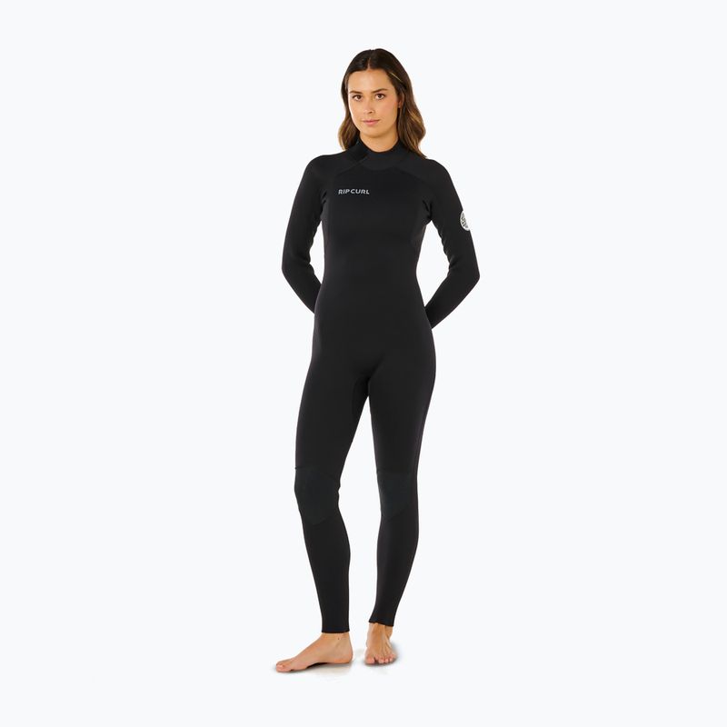 Women's swimming wetsuit Rip Curl Trad 4/3 mm Back Zip black 4