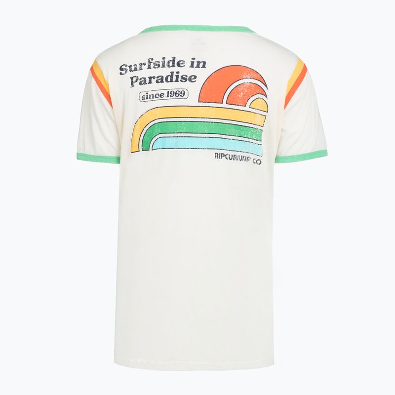Women's T-shirt Rip Curl Surf Side Ringer bone 2