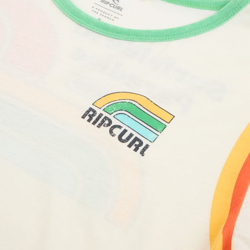 Women's T-shirt Rip Curl Surf Side Ringer bone 3