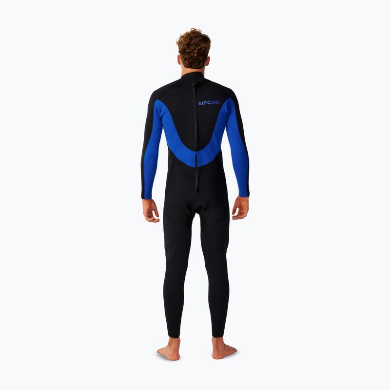 Men's swimming wetsuit Rip Curl Trad Bz 4/3 mm blue 2