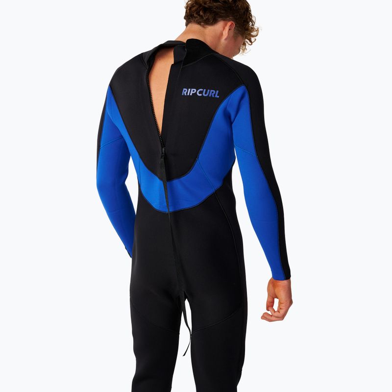 Men's swimming wetsuit Rip Curl Trad Bz 4/3 mm blue 5
