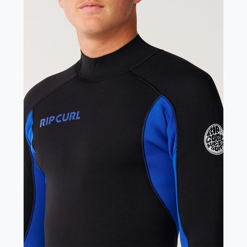 Men's swimming wetsuit Rip Curl Trad 3/2 mm Back Zip black/blue 6
