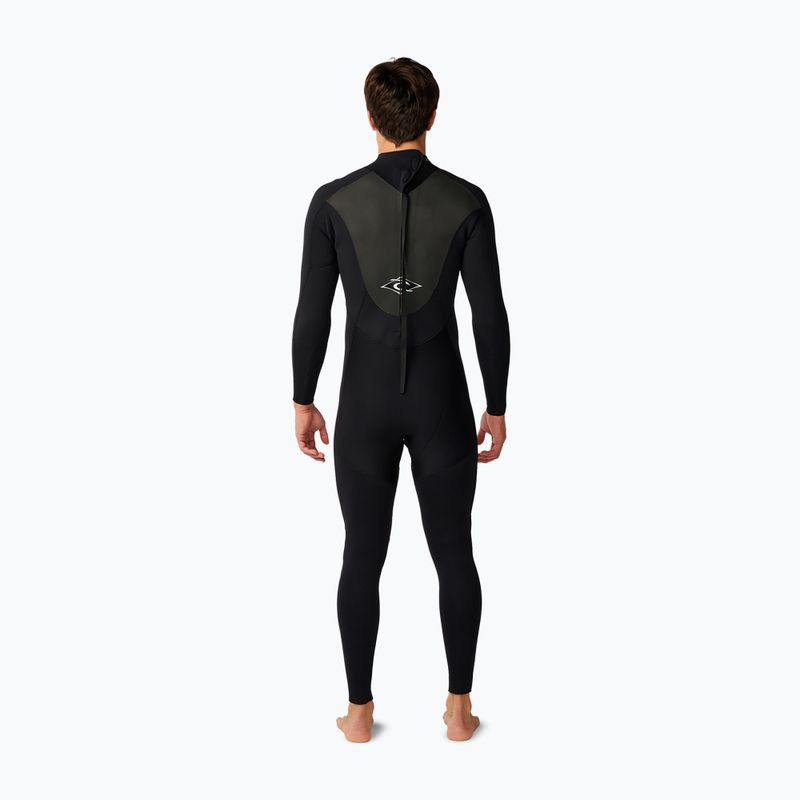 Men's swimming wetsuit Rip Curl Omega Bz 5/4 mm black 2