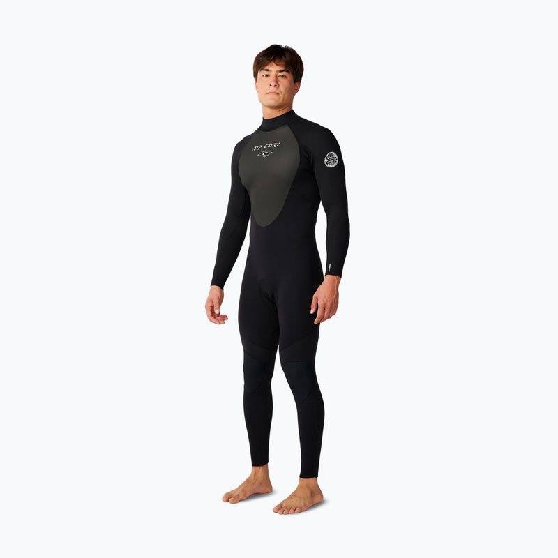 Men's swimming wetsuit Rip Curl Omega Bz 5/4 mm black 3