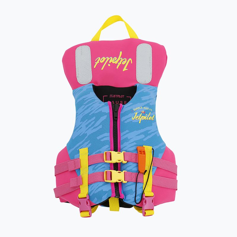 Jetpilot Cause Kids belay waistcoat blue/pink 19087