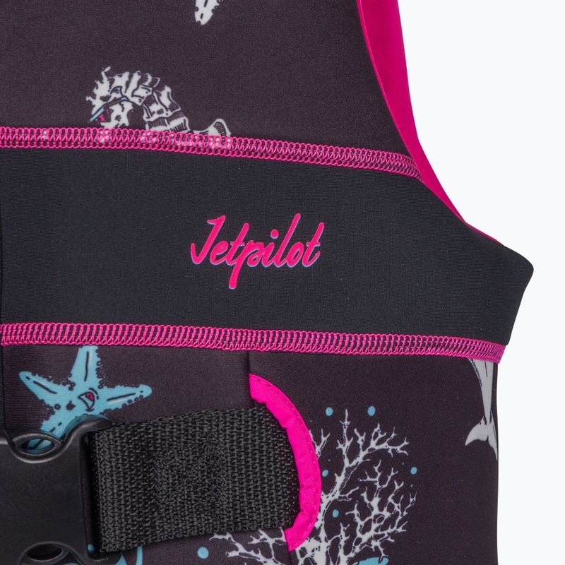 Jetpilot Cause Teen Neo children's belay waistcoat black and pink 2008412 2