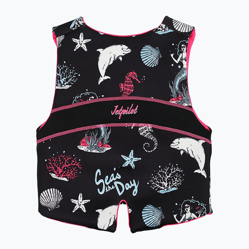 Jetpilot Cause Teen Neo children's belay waistcoat black and pink 2008412 6