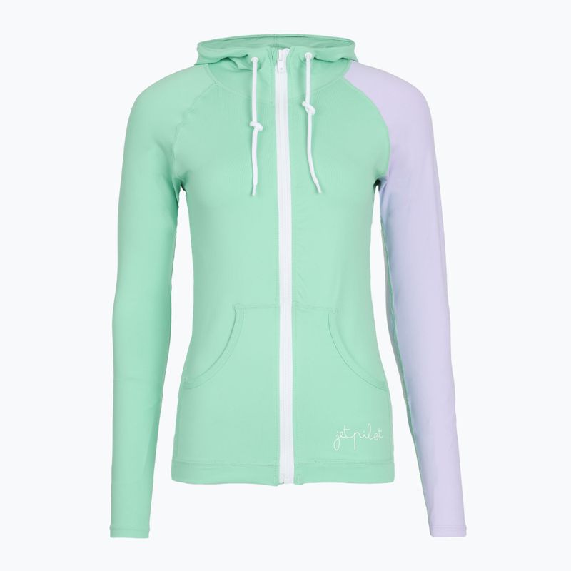 Women's Jetpilot Pacer Hooded Sweatshirt Rashie teal 4