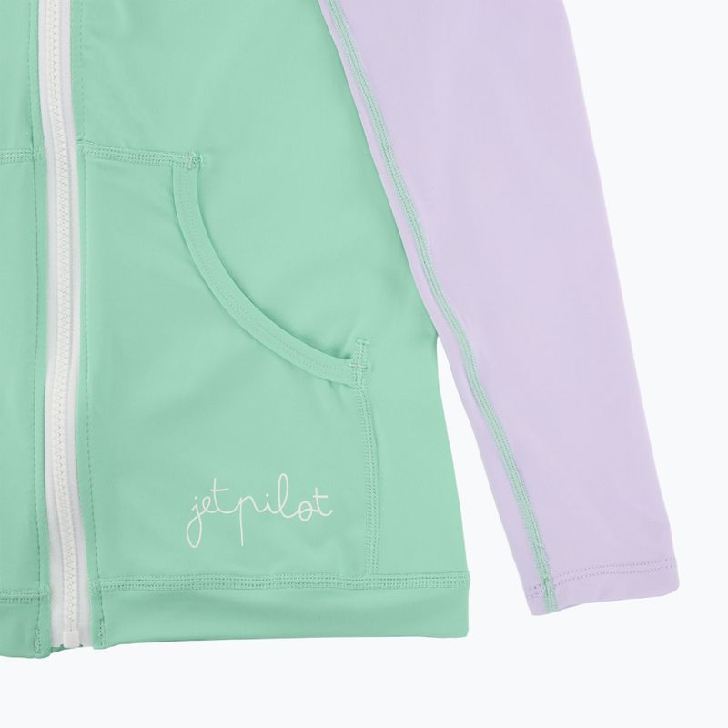 Women's Jetpilot Pacer Hooded Sweatshirt Rashie teal 6