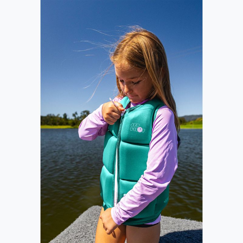 Children's protective vest Jetpilot Freeride Girls Eco teal 3