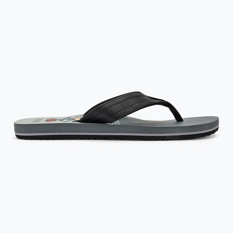 Men's Rip Curl Ripper Open Toe flip flops black/grey 2