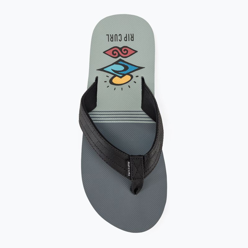 Men's Rip Curl Ripper Open Toe flip flops black/grey 5