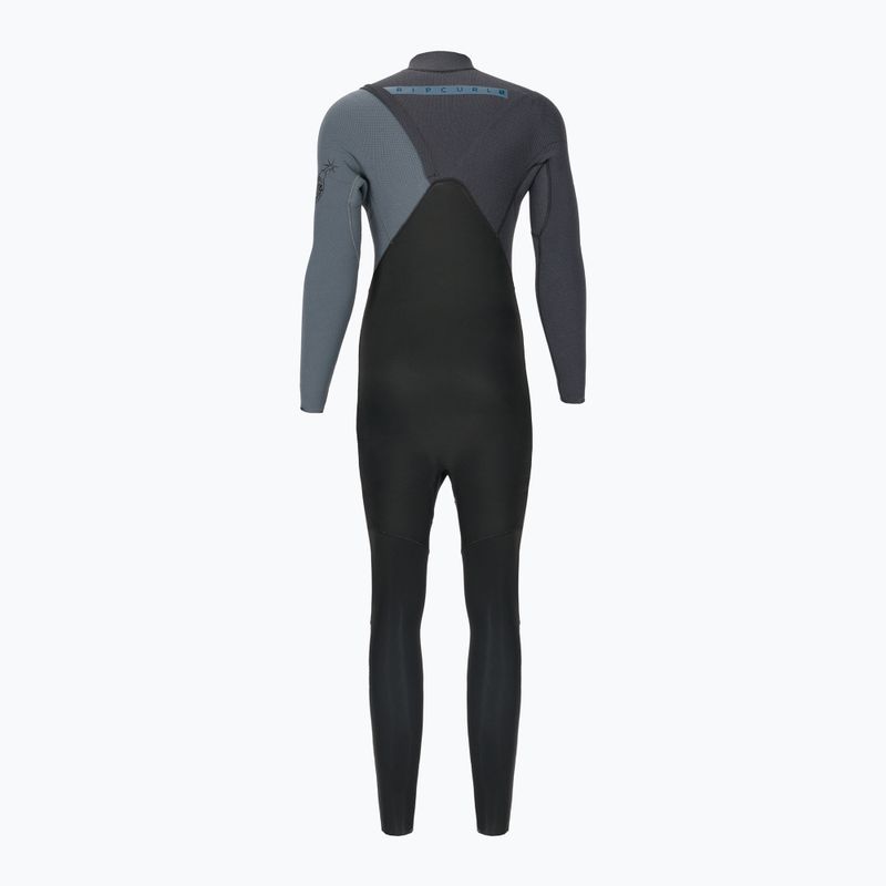 Men's Rip Curl Flashbomb Zip Free 4/3mm Swim Foam Black WSM8SF 2