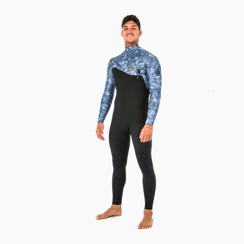 Men's Rip Curl E Bomb Zip Free 4/3 mm Black/Grey WSM8QS Swim Foam