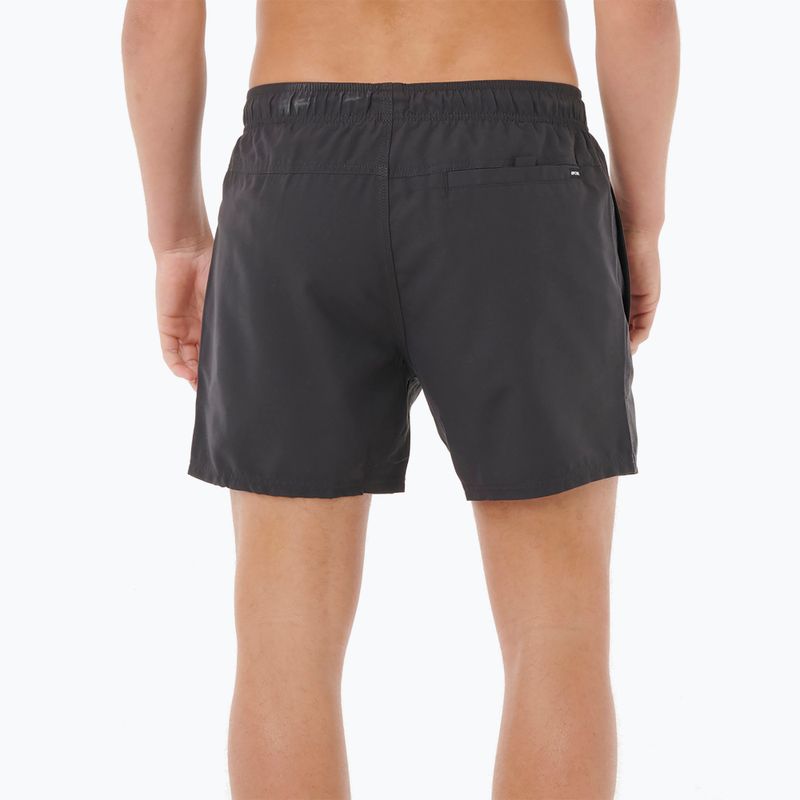 Men's Rip Curl Offset Volley swim shorts black CBOLQ4 3