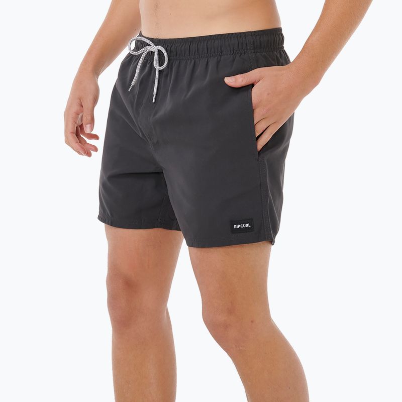 Men's Rip Curl Offset Volley swim shorts black CBOLQ4 5