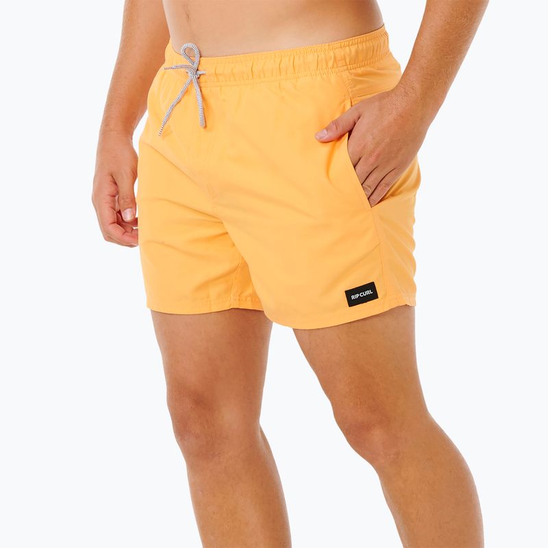 Men's swim shorts Rip Curl Offset Volley bright orange 4